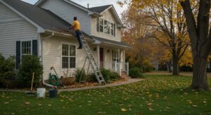 image_fx (9) Clearing gutters and downspouts to protect Belleville homes