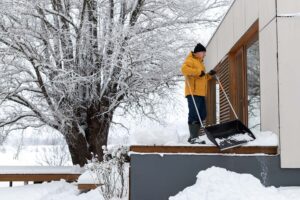 Winter snow removal by local property maintenance professionals in Belleville., Snow removal in Belleville driveways and walkways for winter safety